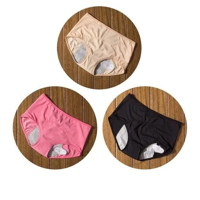Menstruační kalhotky 3k apricot-pink-black 4xlwaist78-83cm