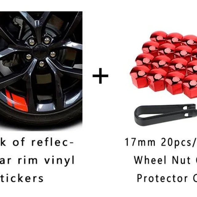 Love615---19/17mm 20pcs/car wheel nut cover set