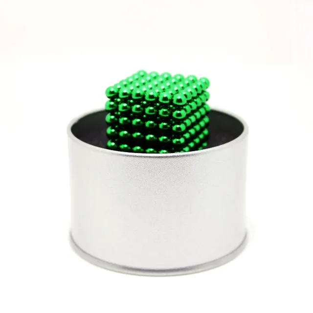 Antistresové magnetické guličky Neocube - hračka pre dospelých d3-green-beads