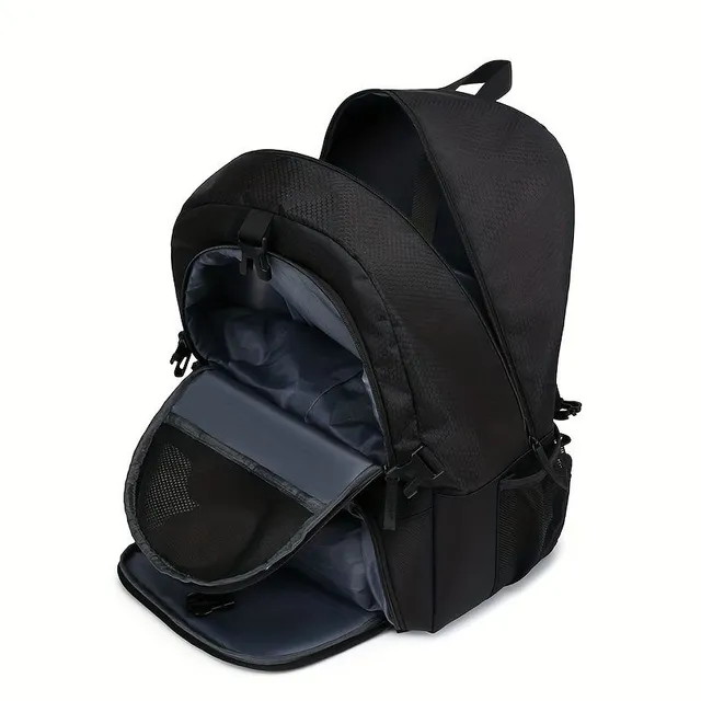 Universal sports backpack for youth and adults - Basketball, football, fitness, hiking, travel - with separate shoe space