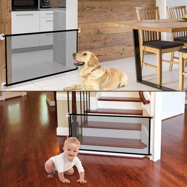 Mesh door barrier for dogs