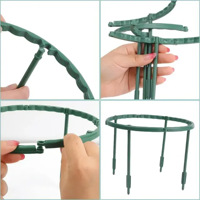 Plastic support for plants - semi-circular frame