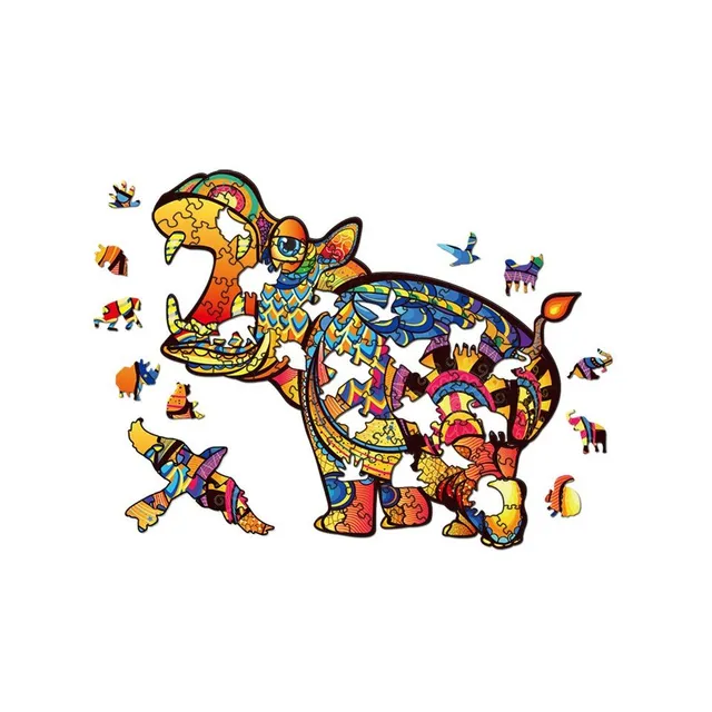 Originální barevné puzzle s asymetrickými puzzlíky - různé druhy
