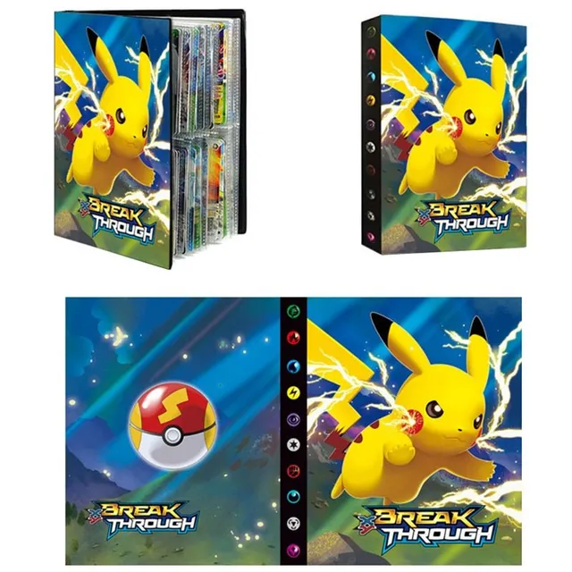 Stílusos modern trendi Gyűjthető kártya album a téma a népszerű Pokémon