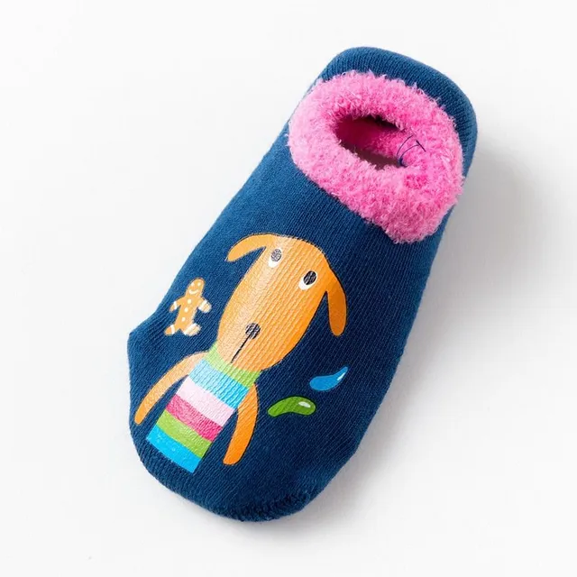 Detské bavlnené protišmykové ponožky