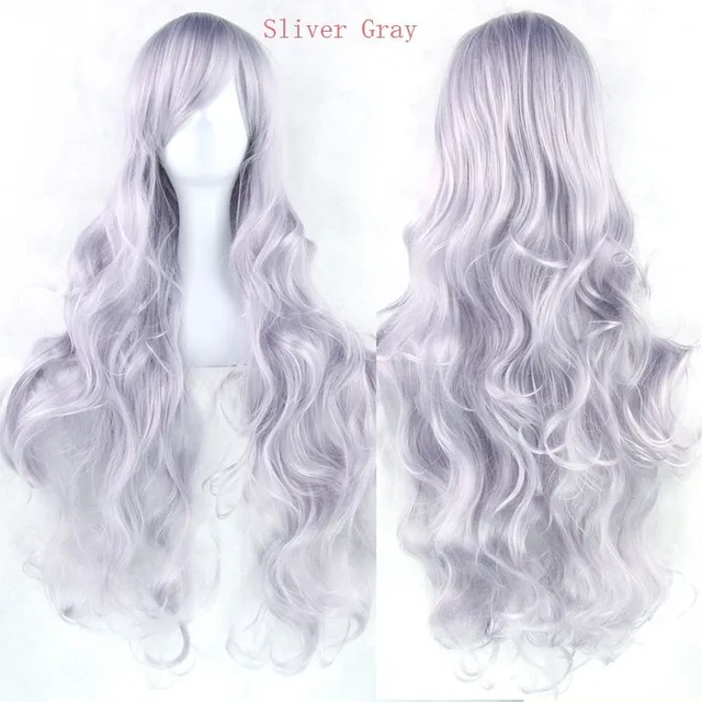 Synthetic wig - long wavy haircut