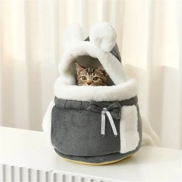 Venkovní cestovní batoh pro malé psy a kočky - teplý nosič pro štěňata Chihuahua a Yorkshire