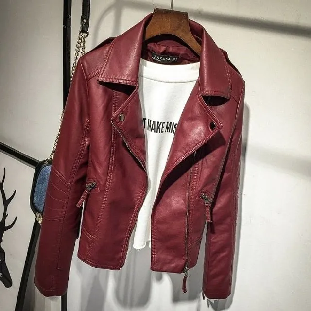 Luxurious women's leather jacket Joe
