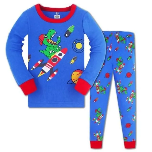 Children's two-piece pajamas with long sleeves