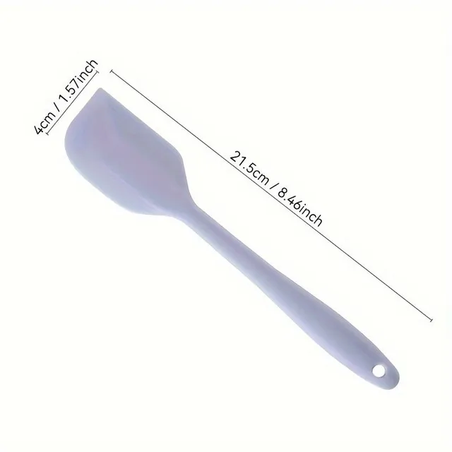 2 premium silicone spatulas resistant to high temperatures, non-sticky and ergonomic