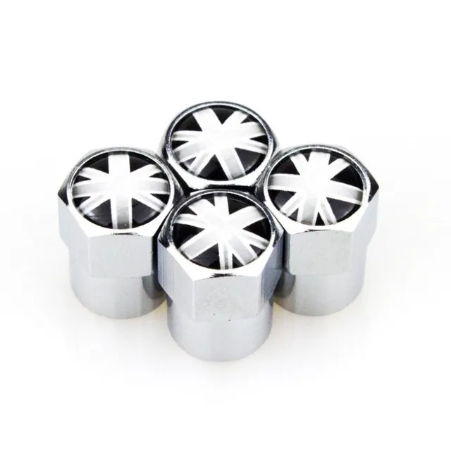 Valve caps British flag 4 pcs