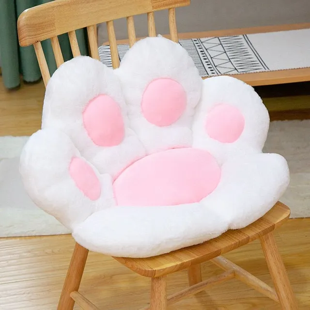 Cute plush armchair in the shape of a bear paw