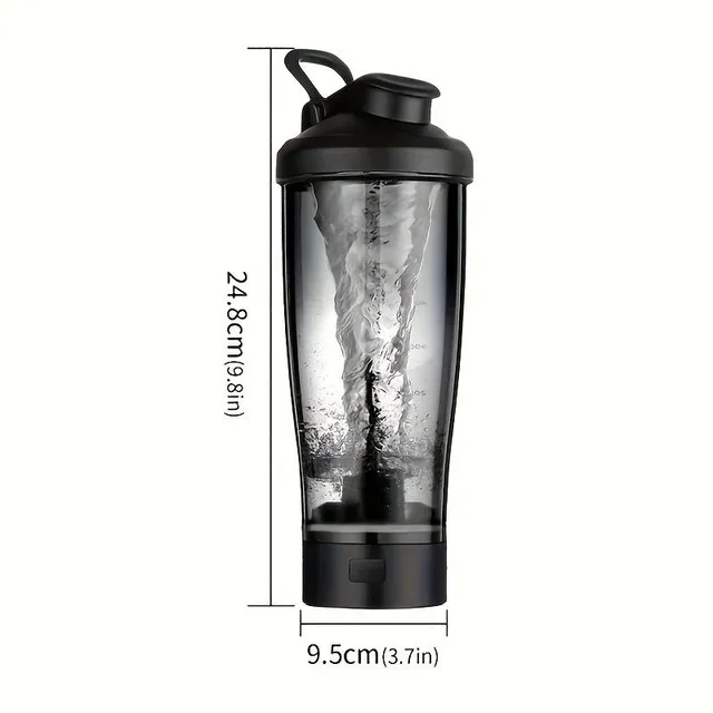 1ks Nepropustná Elektrická Proteinová Třepací Láhev, 710 Ml/24oz USB Dobíjecí Lahve Na Mixování Pro Míchání Proteinů, Vhodná Pro Outdoorové Sporty, Fitness Fitness