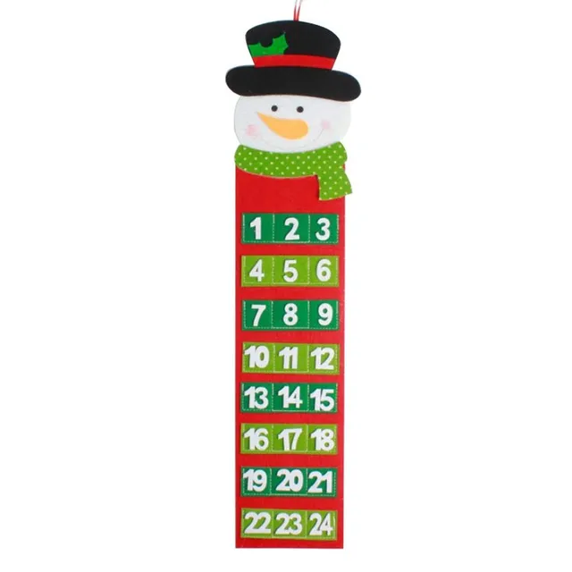 Calendar de Crăciun frumos Snowman