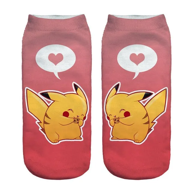 Detské štýlové ponožky s motívom Pokémon