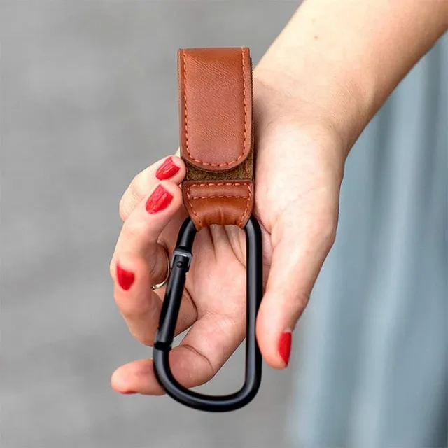 Leather Velcro hook for stroller