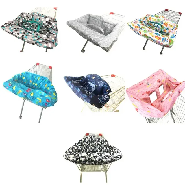 Universal 2v1 shopping cart cover and toddler chair with dinosaur motif