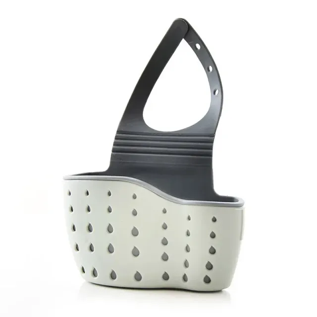 Drip basket for a sponge and soap for a kitchen sink in three colors