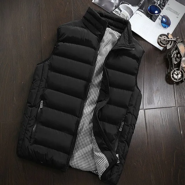 Men's luxury winter vest Alex black s