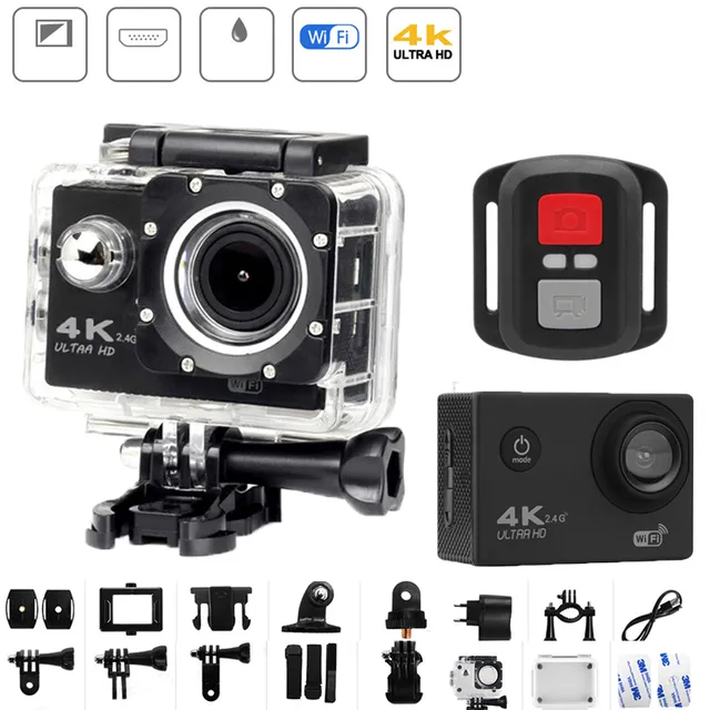 Waterproof Ultra HD Camera with Remote Control