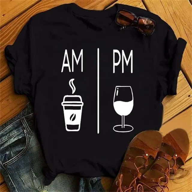 T-shirt da donna a tema vino