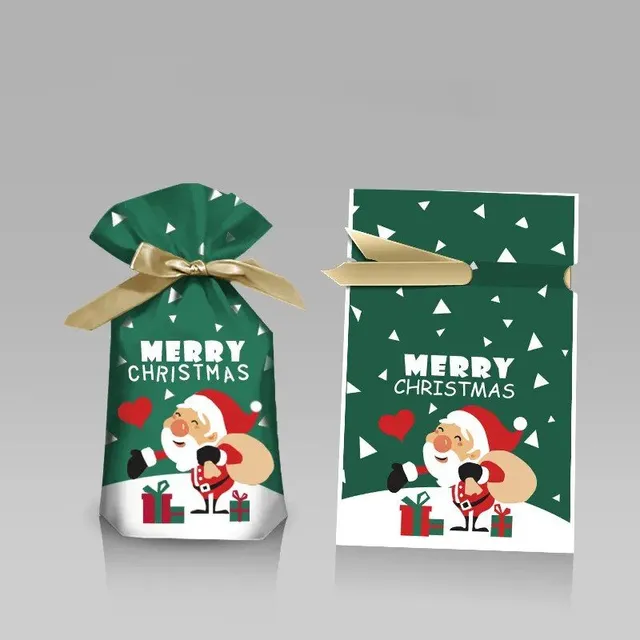 Vianočné darčekové tašky na vianočné cukríky alebo iné malé darčeky