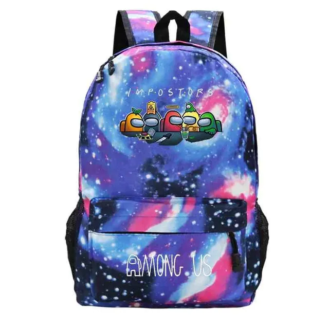 School backpack printed with Among Us characters 11