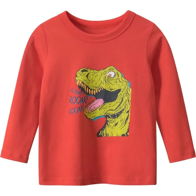 Jungen Baumwoll T-Shirt mit Dinosaurier