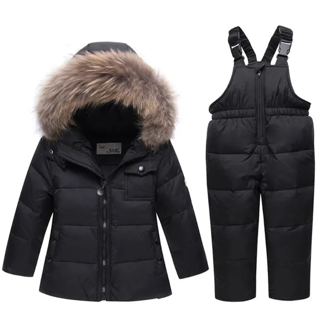 Girls winter clothing set - warmers and winter jacket