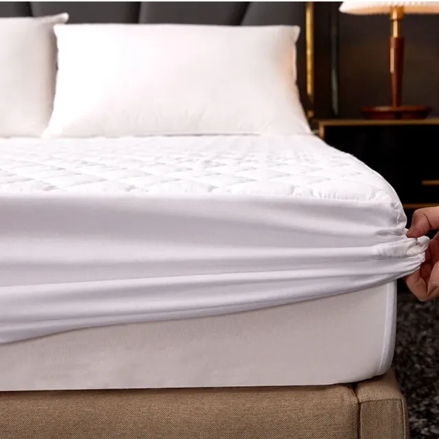 Vodotesný matracový chránič so šitím - hrubý, jednoduchý alebo dvojitý, s elastickým okrajom, v štýle roztiahnutých listov