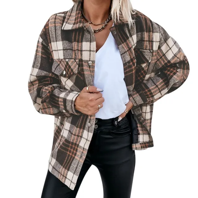Shirt jacket for women in spring