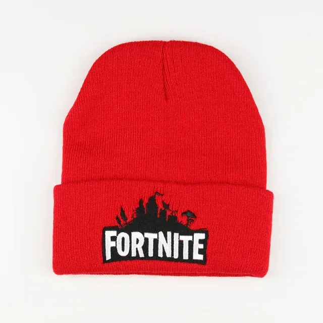 Unisex pletená čepice s nápisem ze hry Fortnite