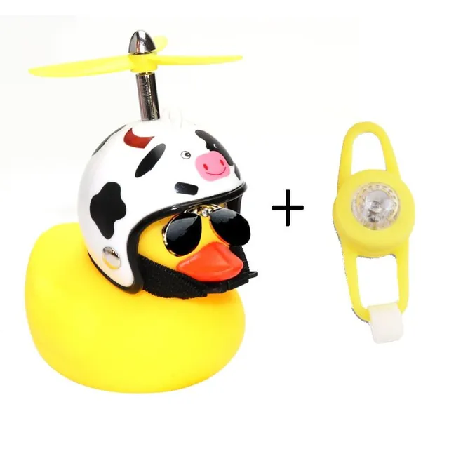 Funny lighted bicycle bell with duck motif Bente
