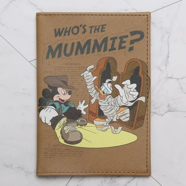 Passport case with favourite cartoon heroes