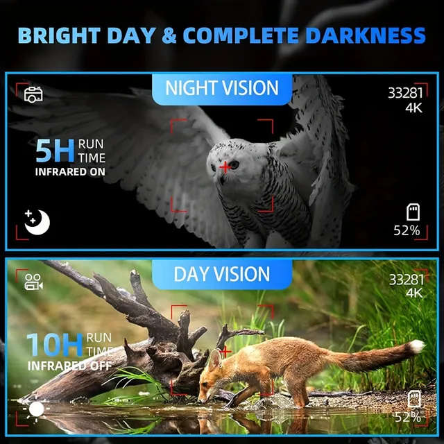 Ochelari de noapte cu vedere 4K