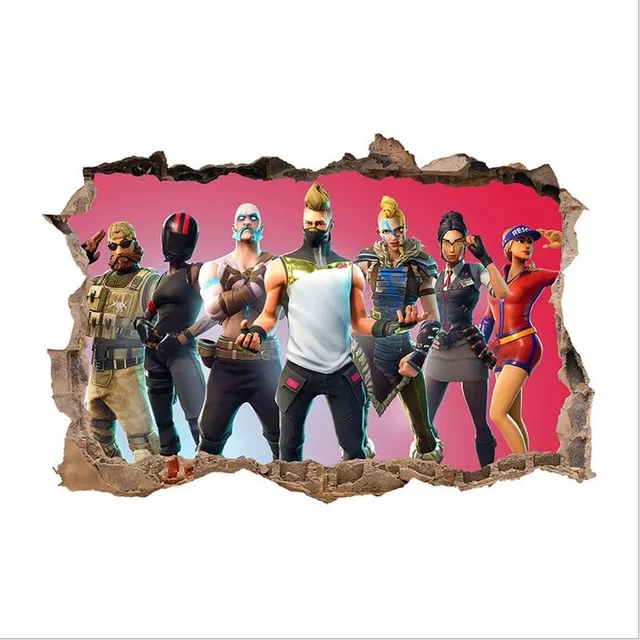 Stylish stickers with themes of the popular game Fortnite O 24-16cm