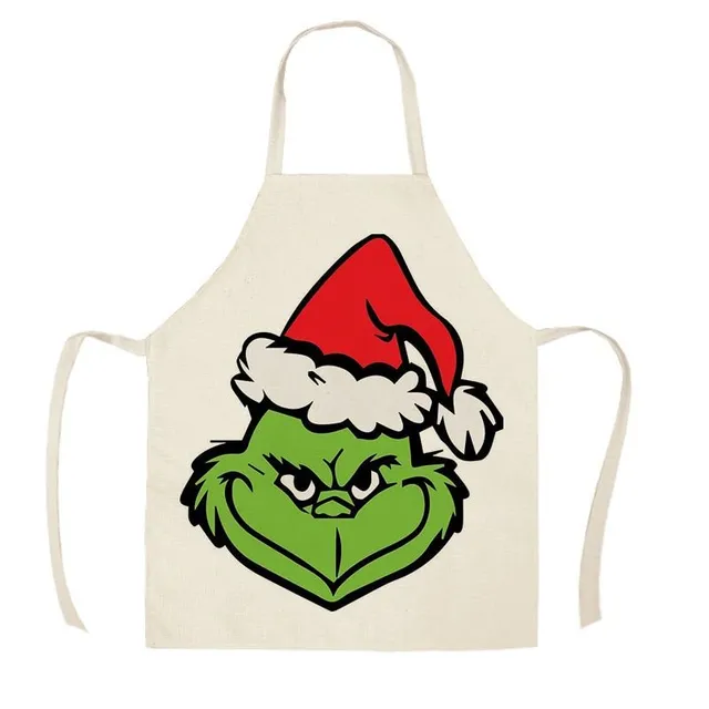 Fășă de bucătărie de Crăciun unisex cu imprimeu Grinch