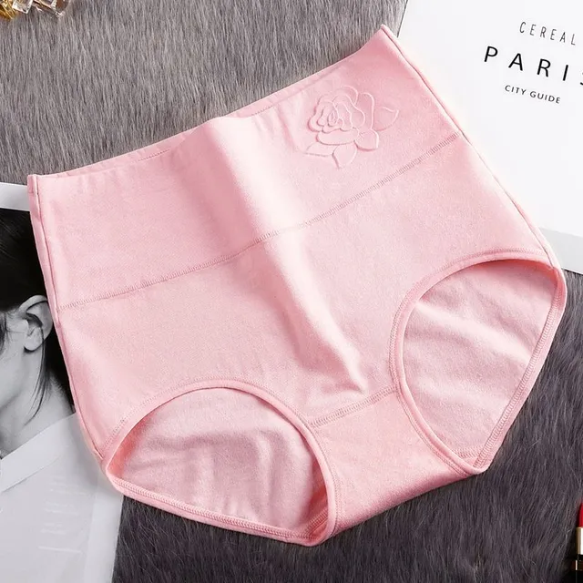 Cotton soft elastic panties with high waist