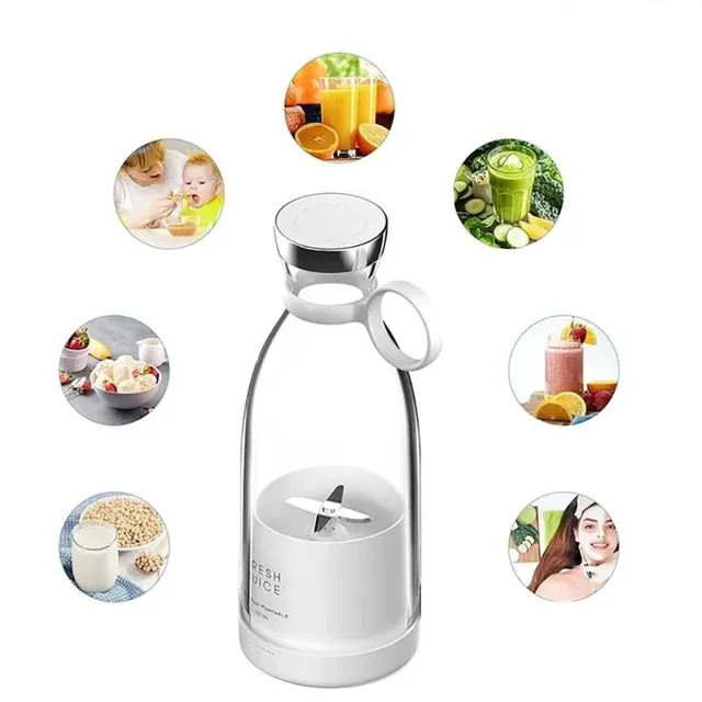 Stylish portable wireless electric blender for making smoothie