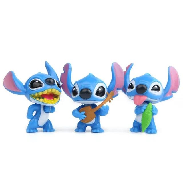 Dětská kreativní sada figurek oblíbené animované postavičky Stitch - 10 ks
