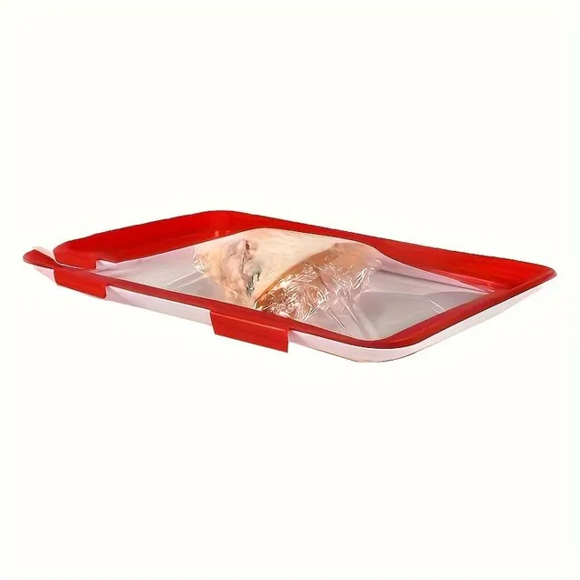 Foldable and repeatedly applicable food container with lid - airtight food storage bowl