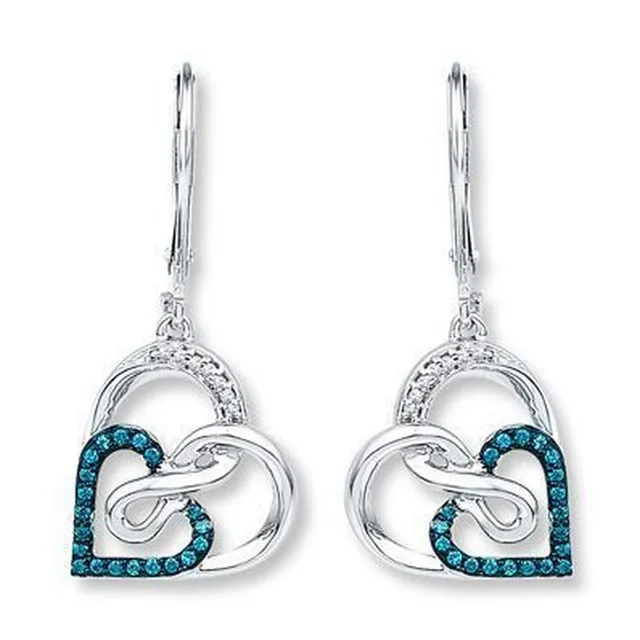 Decorated ornamental earrings Daphne