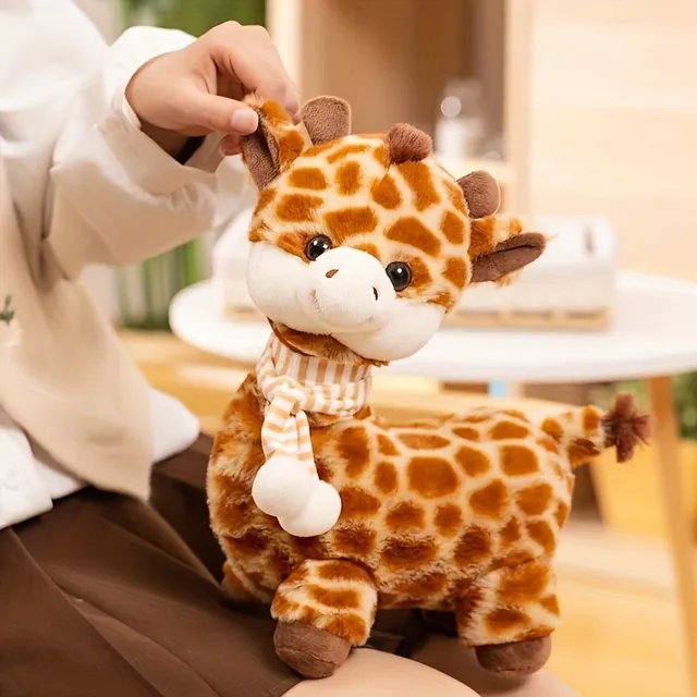 Soft stuffed giraffe - cute pet and decorative pillow