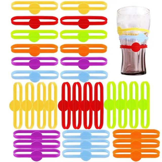 6 pieces silicone glasses strip with marking