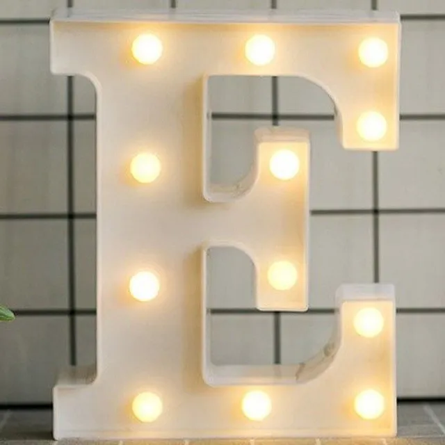 Decorative illuminating letters