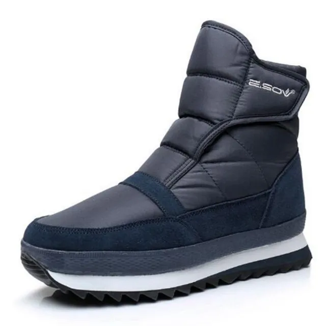 Pánské zimní vysoké boty na suchý zip - 2 barvy