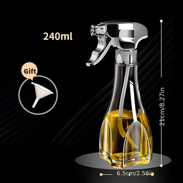 Kitchen Tool - Oil Sprayer, Glass Oil Sprayer, Oil Sprayer with Spray, Creative Oil Bottle, Home Oil Salad Spray, Barbecue, Bake, Cooking, Camping, Picnics, Kitchen utensils, Kitchen Accessories