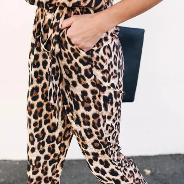 Leopard jumpsuit dla kobiet Yamilet