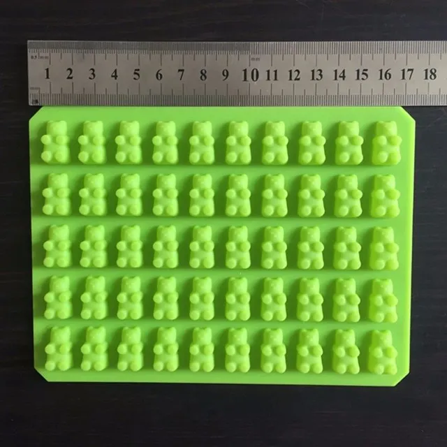 Silikonowa forma dla gumowych misiów - DIY green