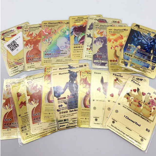Metal Collector Card Pokemon - 1 szt. legendarnej karty